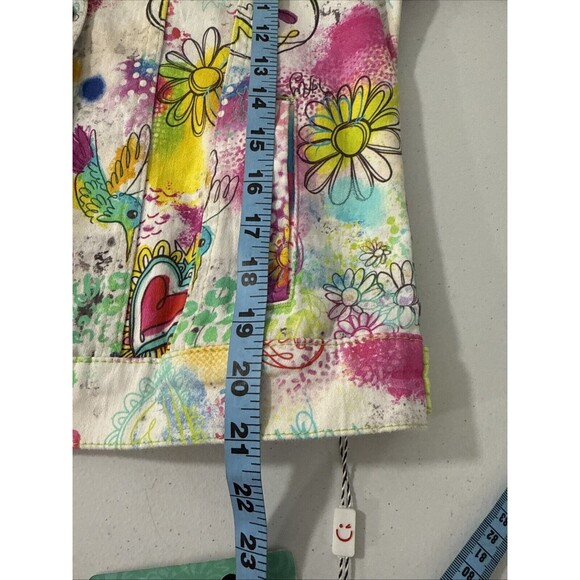 Ay Guey Jacket Youth XS Floral Print‎ Denim - Picture 6 of 9